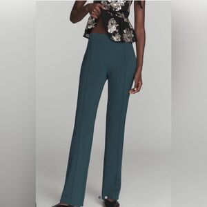 anthropologie Poppy Kick-Flare Full Length Pants by Maeve in Evergreen size L